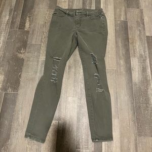 Green size 6 jeans a.n.a